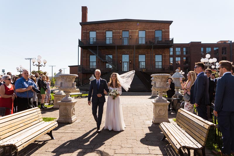 entrée de la mariée espace canal ambroisie montreal