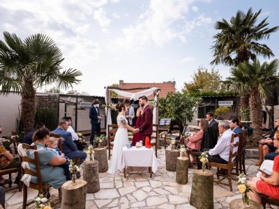 photographe mariage montreal cérémonie à l'extérieur